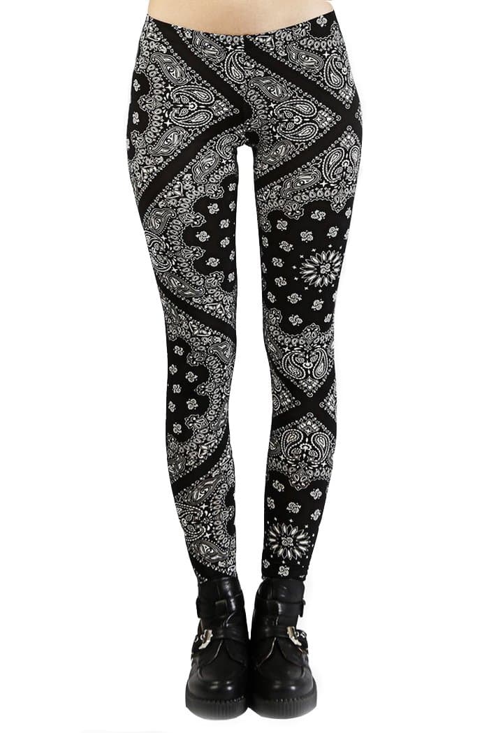 Friday by See You Monday Women's Printed Leggings (L, Black)