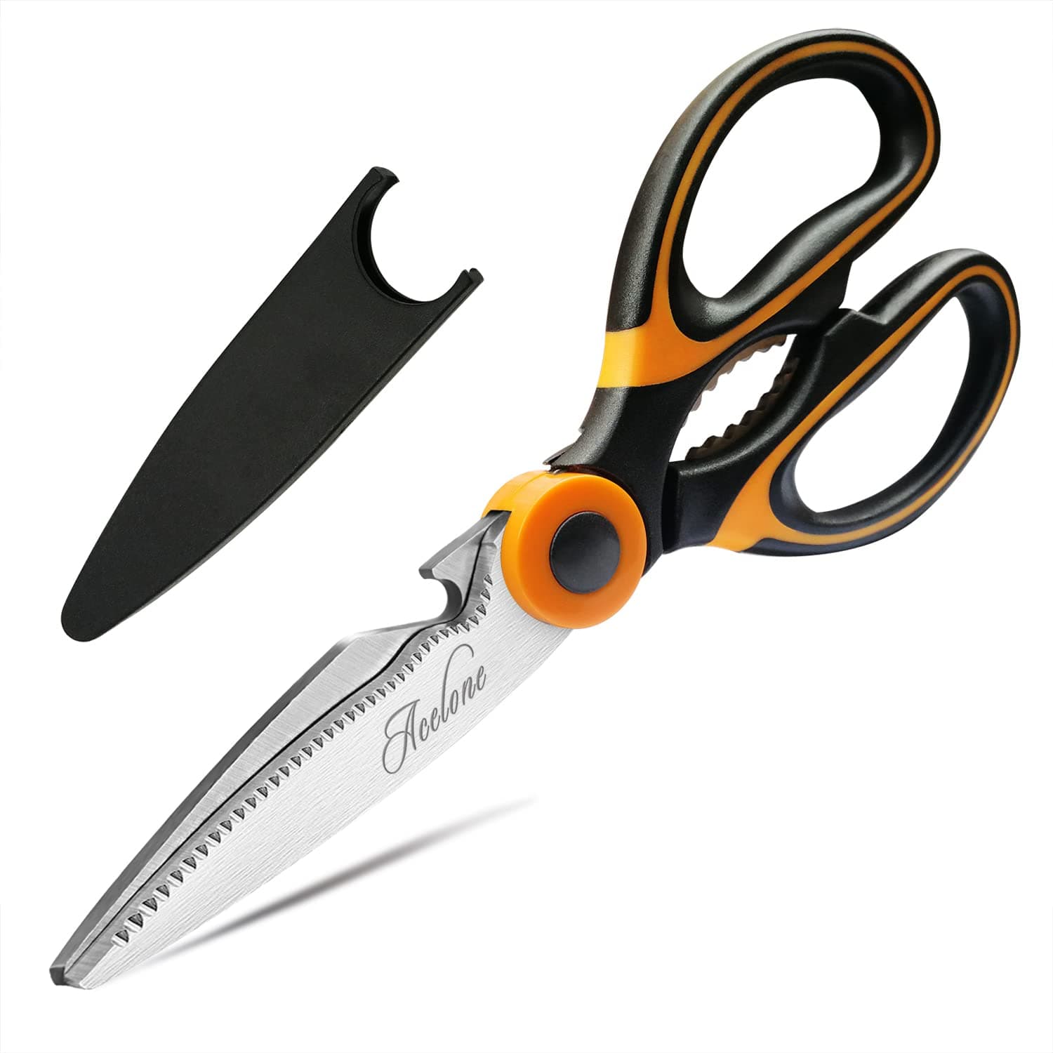Kitchen Shears, Acelone Premium Heavy Duty Shears Ultra Sharp Stainless Steel Multi-Function Kitchen Scissors for Chicken/Poultry/Fish/Meat/Vegetables/Herbs/BBQ