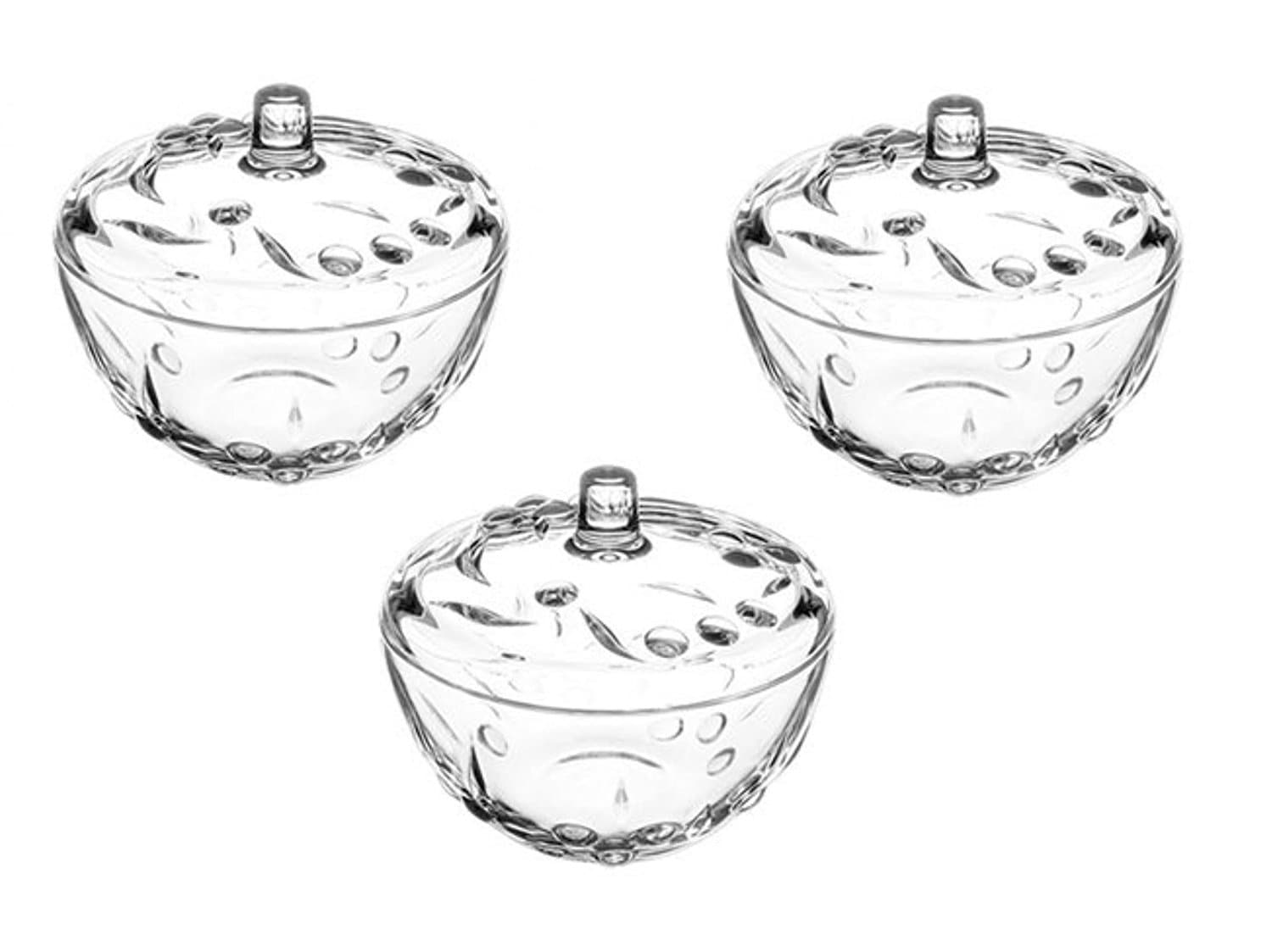 Perla 'Sugar Bon Bon Bowl Set Candy Toy Box Set of 3 by Pasabahce