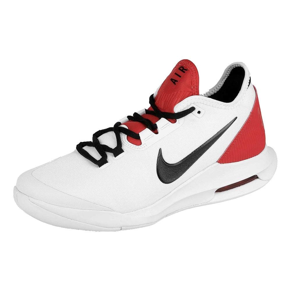 Nike Men's Air Max Wildcard Tennis Shoes (7.5 D US, White/Black/White/University Red)