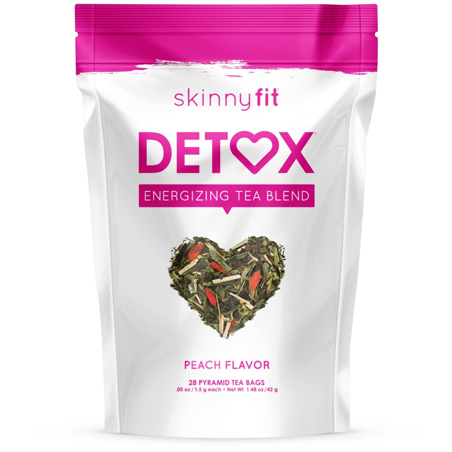 Detox Tea: All-Natural, Laxative-Free, Supports A Healthy Weight, Helps Reduce Bloating, Natural Energy, Supports Immune System, Vegan, 28 Servings