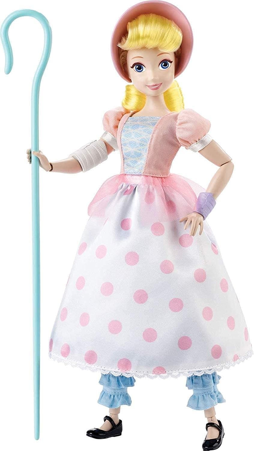 Disney Pixar Toy Story 4 Epic Moves Bo Peep Doll with Accessories, Officer Giggle McDimples tiny Figure and Staff