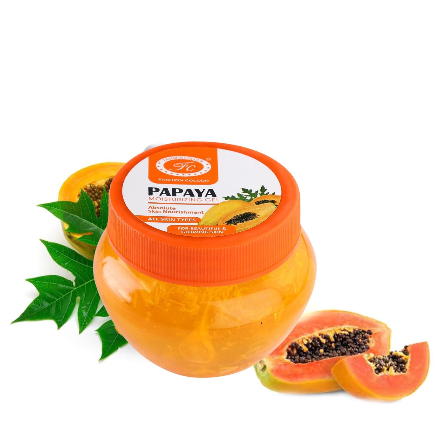 Papaya Gel for Face, Skin & Hair | With Papaya Extract & Vitamin C for Anti-Aging, Moisturizing, Skin Brightening, Acne Scars & Dark Circles | For All Skin Types - 100gm