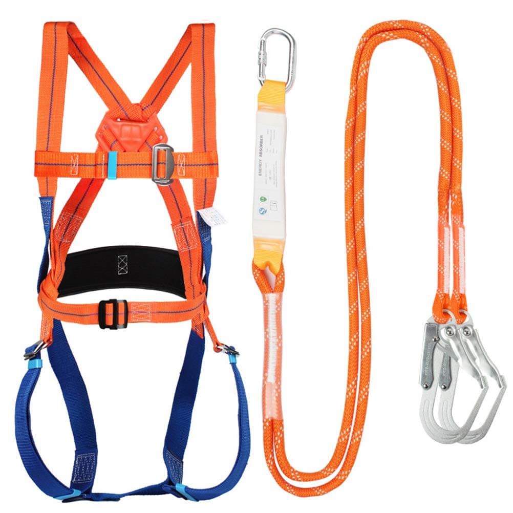 Eujgoov Safety Harness Fall Kit Full Body Harness for Working Roofing Climbing