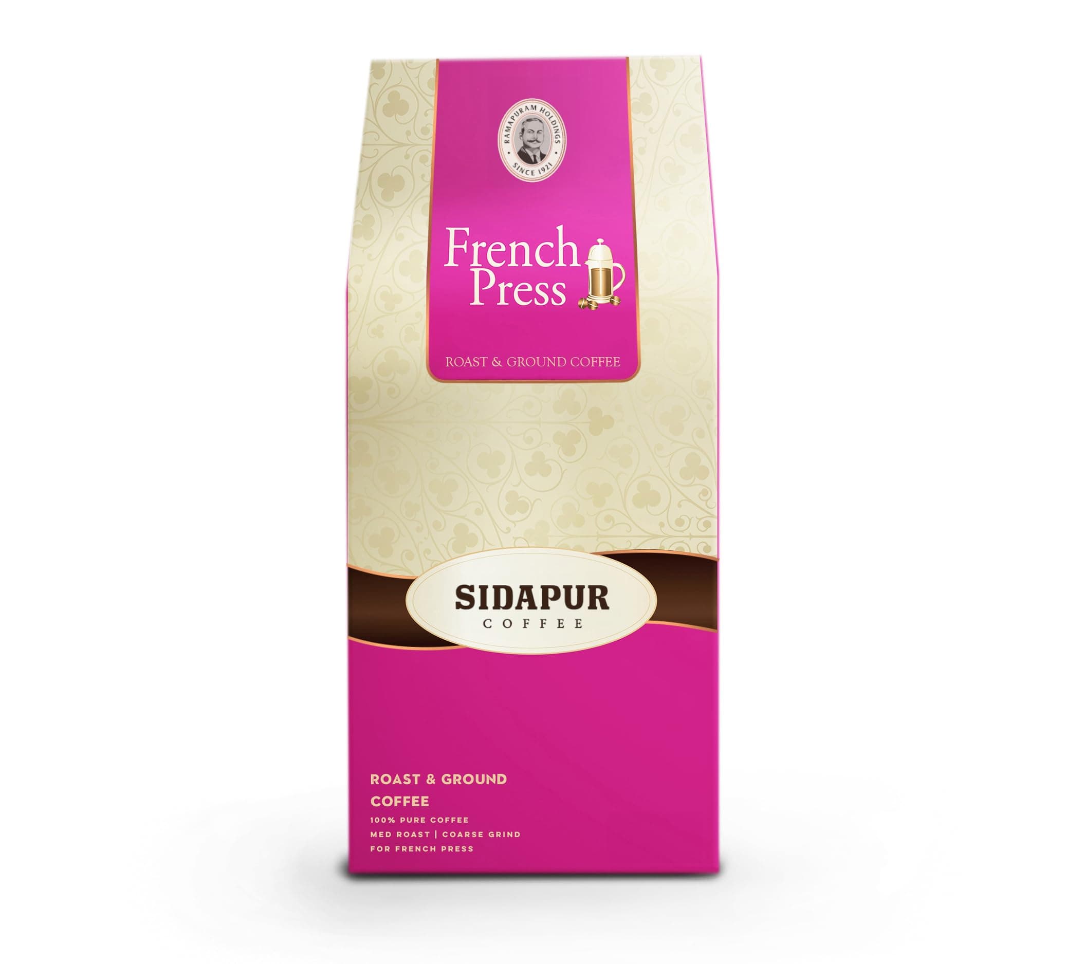 Sidapur - French Press Coffee - Coarsely Ground - 80% Arabica 20% Robusta - for French Press - 200g