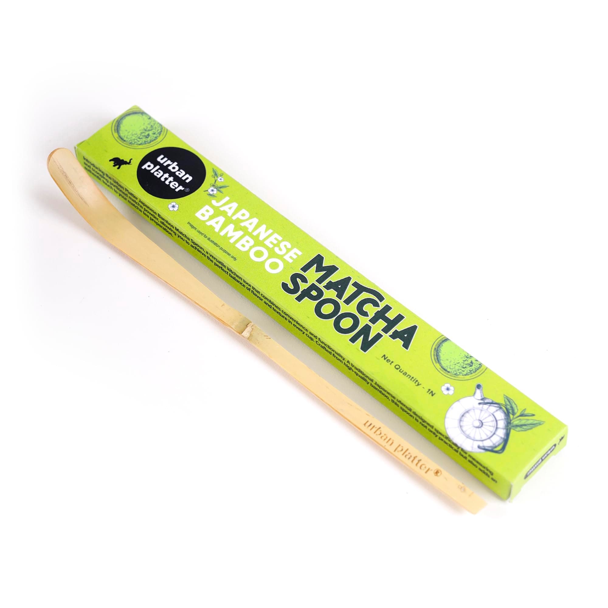 - Urban Platter Japanese Bamboo Matcha Spoon, 1N (Chashaku | Green Tea Powder Scoop)
