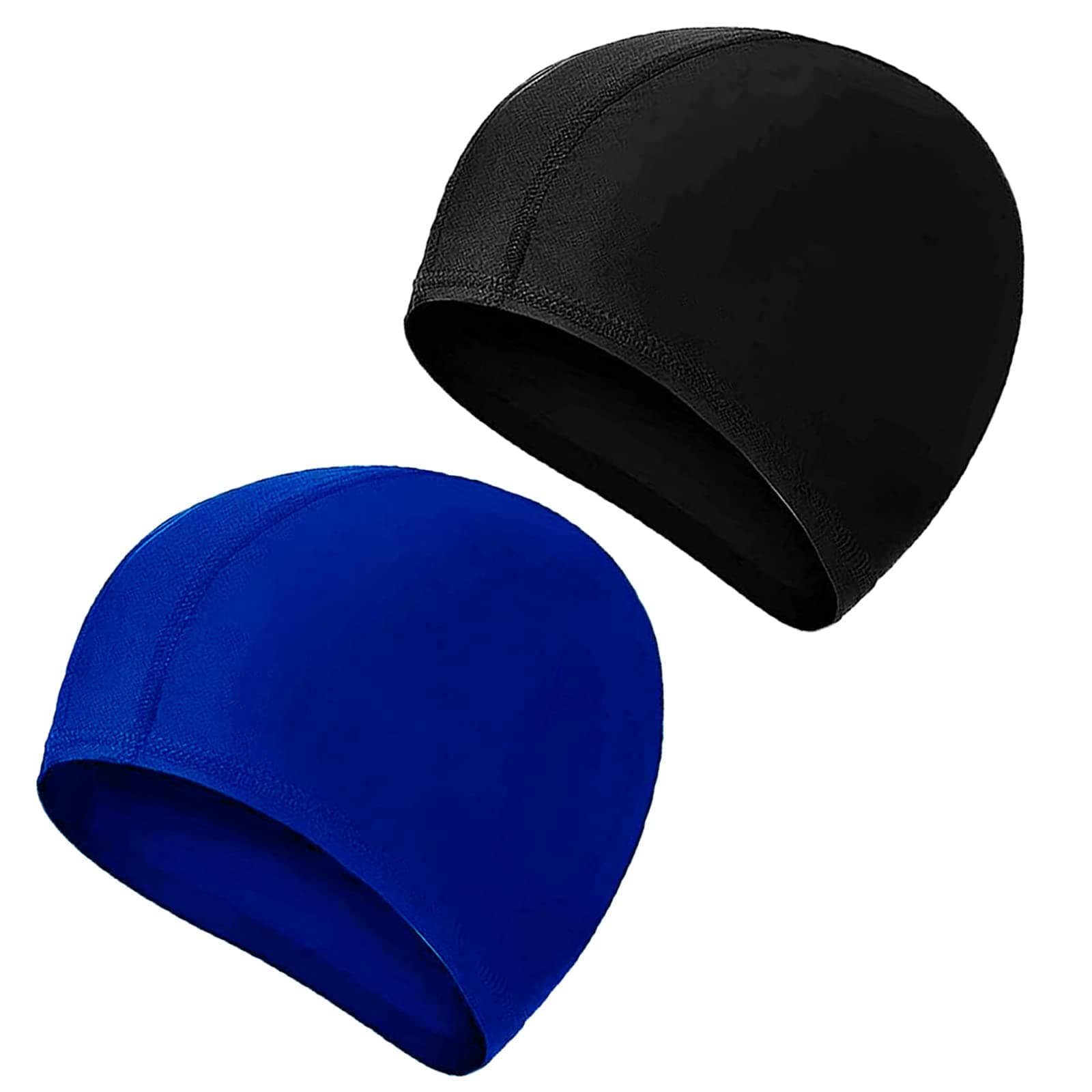2 Pcs Swimming Caps for Kids Girls Boys and Adult Teenager,Comfortable Light Swimming Caps,Super Stretch No Pull Hair Swim Hats for Long and Short Hair