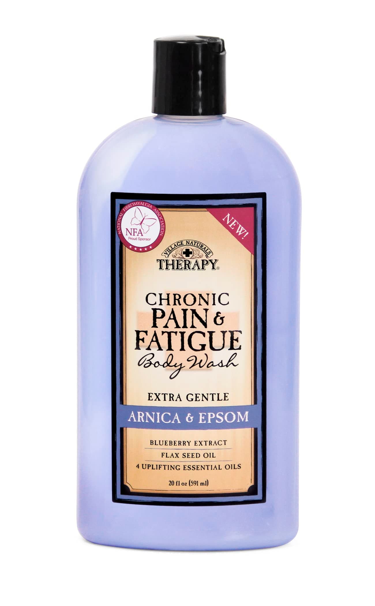 Village Naturals TherapyChronic Pain & Fatigue Body Wash 20 fl oz