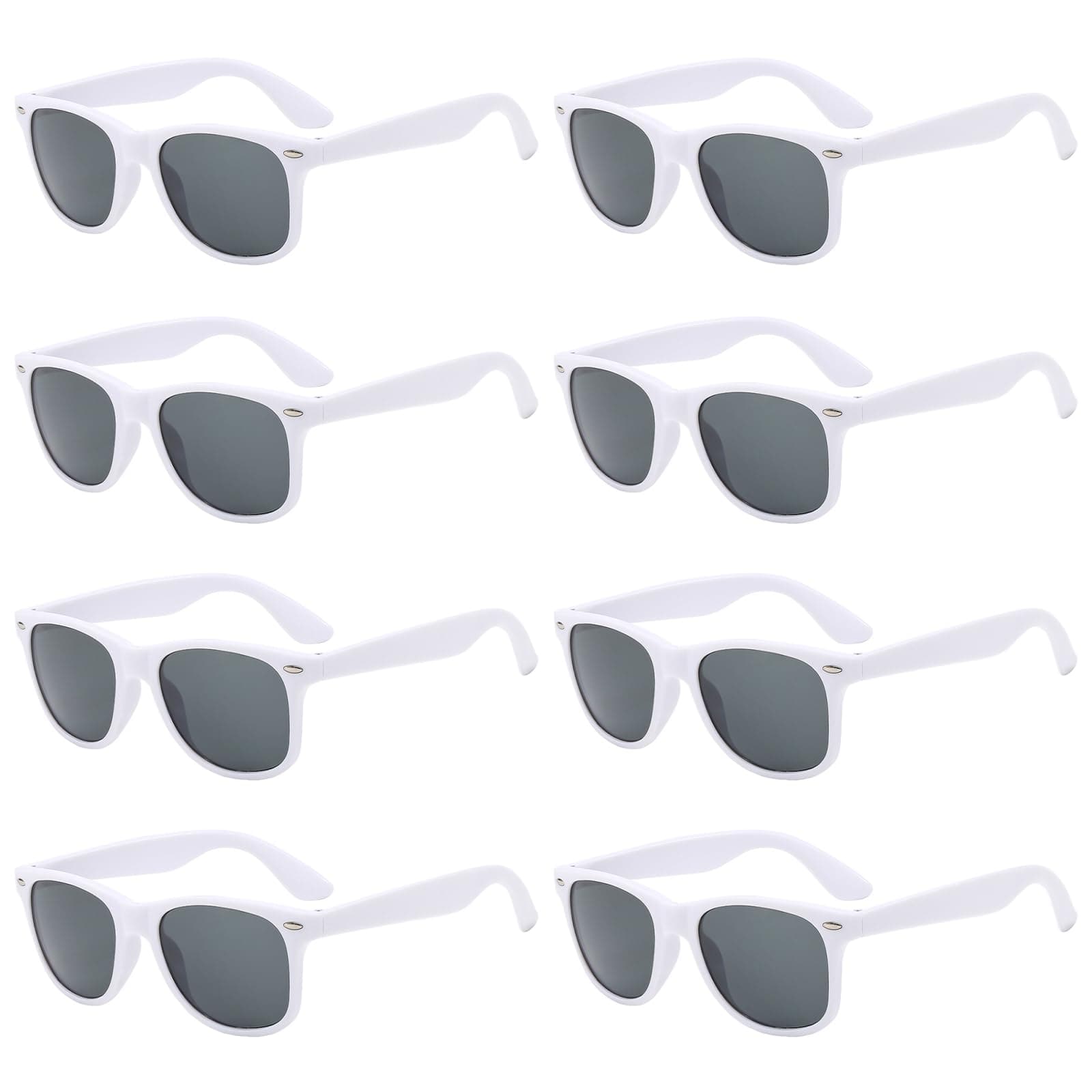10/20 Packs Adults Wholesale Neon Colors Square Retro Style Party Favors Sunglasses