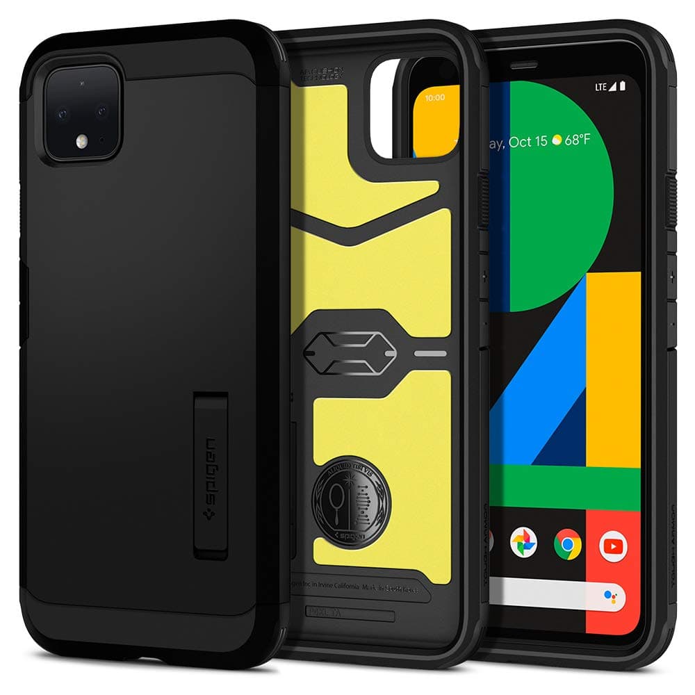 Spigen Tough Armor designed for Google Pixel 4 XL case/cover with Extreme Impact Foam - Black