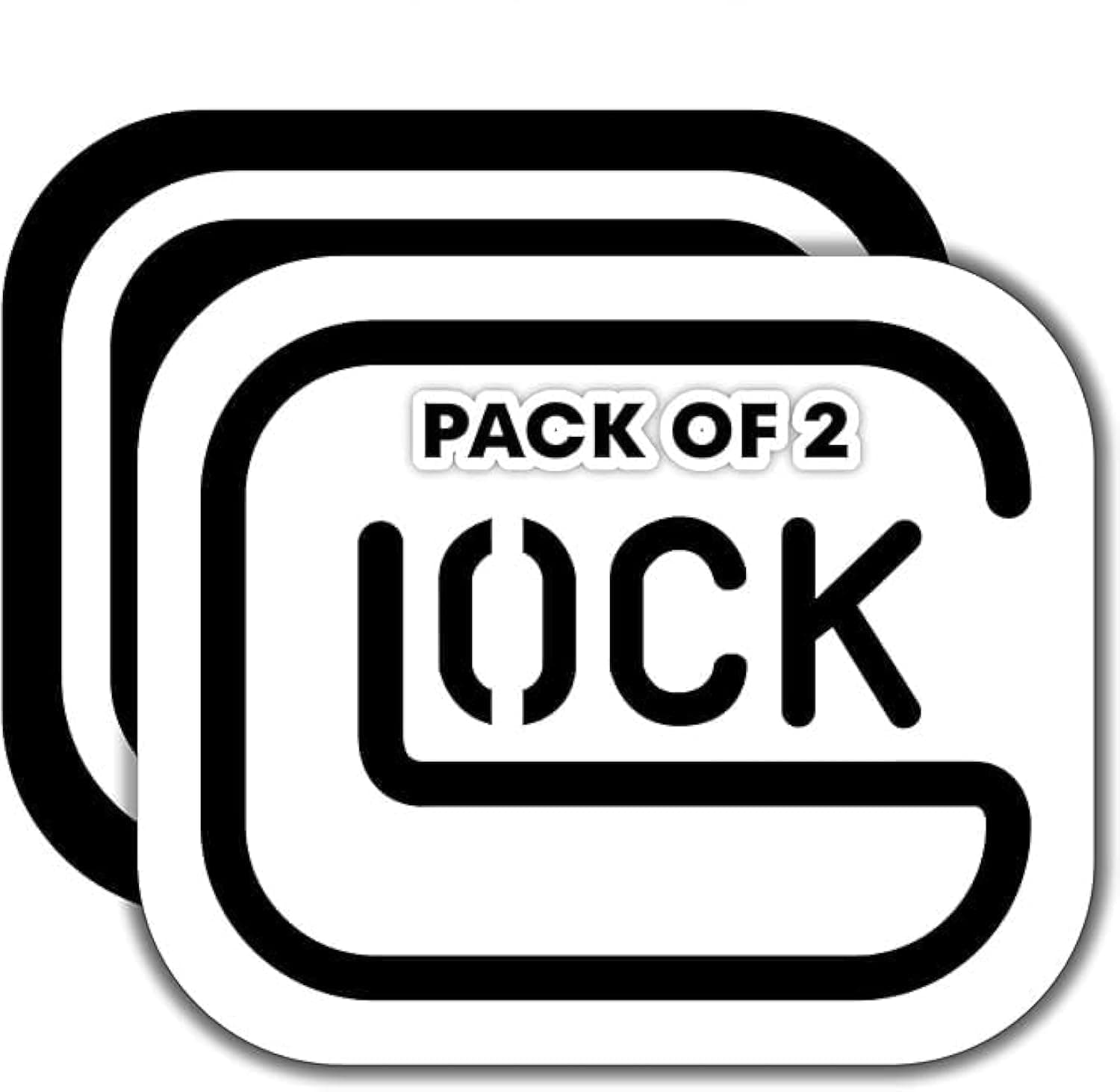 IMPERIAL VIBES | Safe Action Gun Pistol Perfection Vinyl Decal Sticker Bumper Sticker for Car, Truck, Locker, Mailbox, Water Bottle, Flask, Laptop, Military Veteran Laptop 2 Pack 5 inches, Imp -119