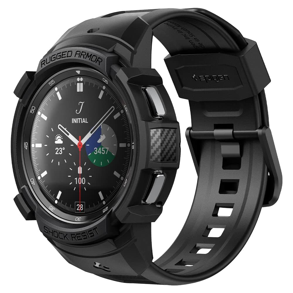 [Spigen] Galaxy Watch 4 Classic Rugged Armor Pro Variation, Black, Classic