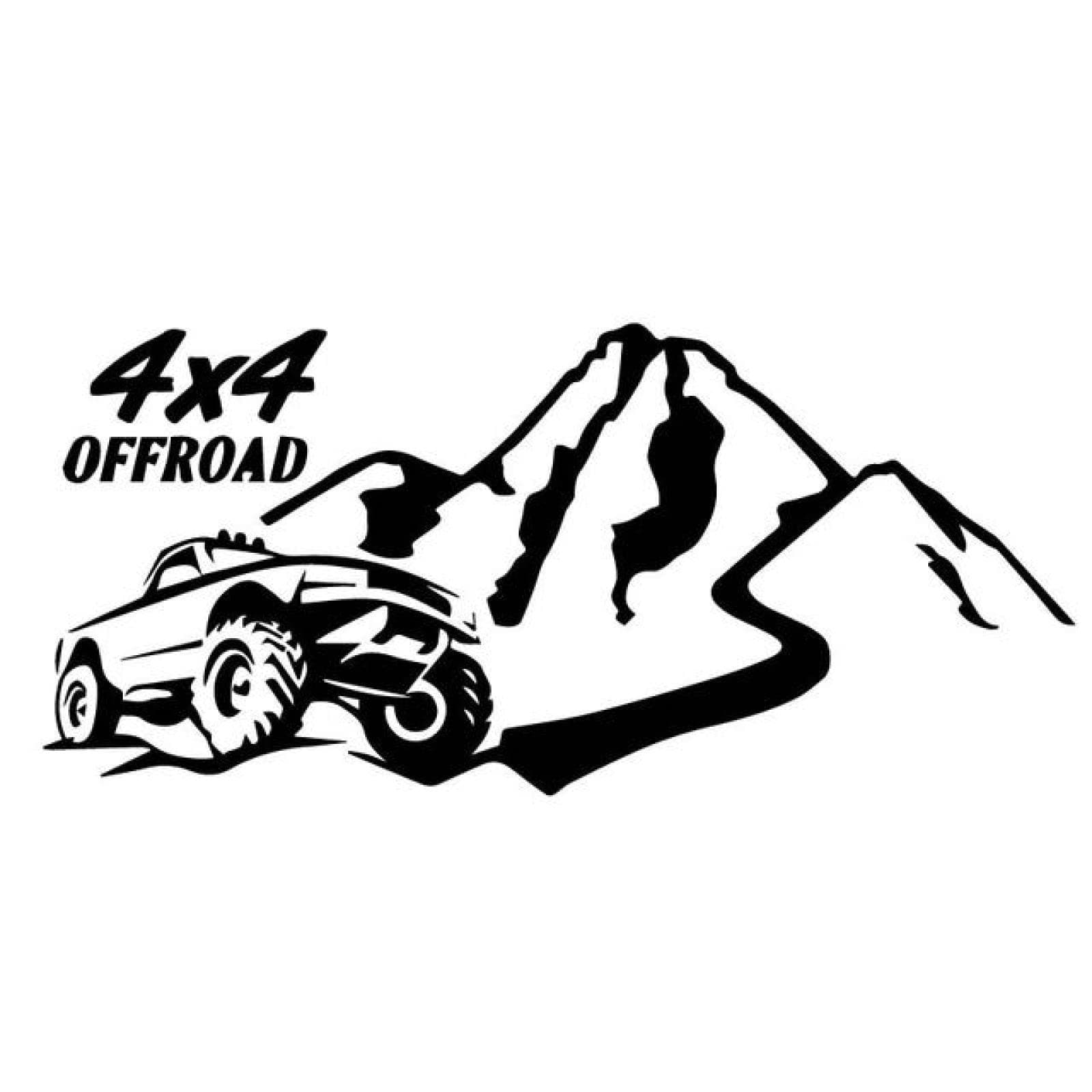 Brave and Handsome 4x4 Off Road Car Sticker Automobiles Motorcycles Exterior Accssories Vinyl Decals