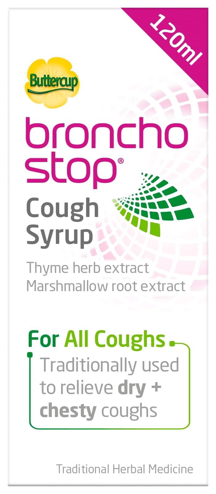Cough Syrup (120ml) - Relief for Dry or Chesty Coughs - with Natural Thyme Herb and Marshmallow Root Extract - Non Drowsy Cough Medicine that Can Be Diluted & Undiluted - Alcohol Free