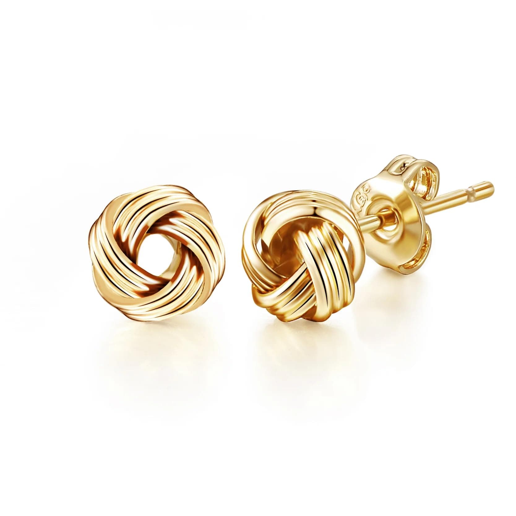 Philip JonesGold Plated Love Knot Earrings
