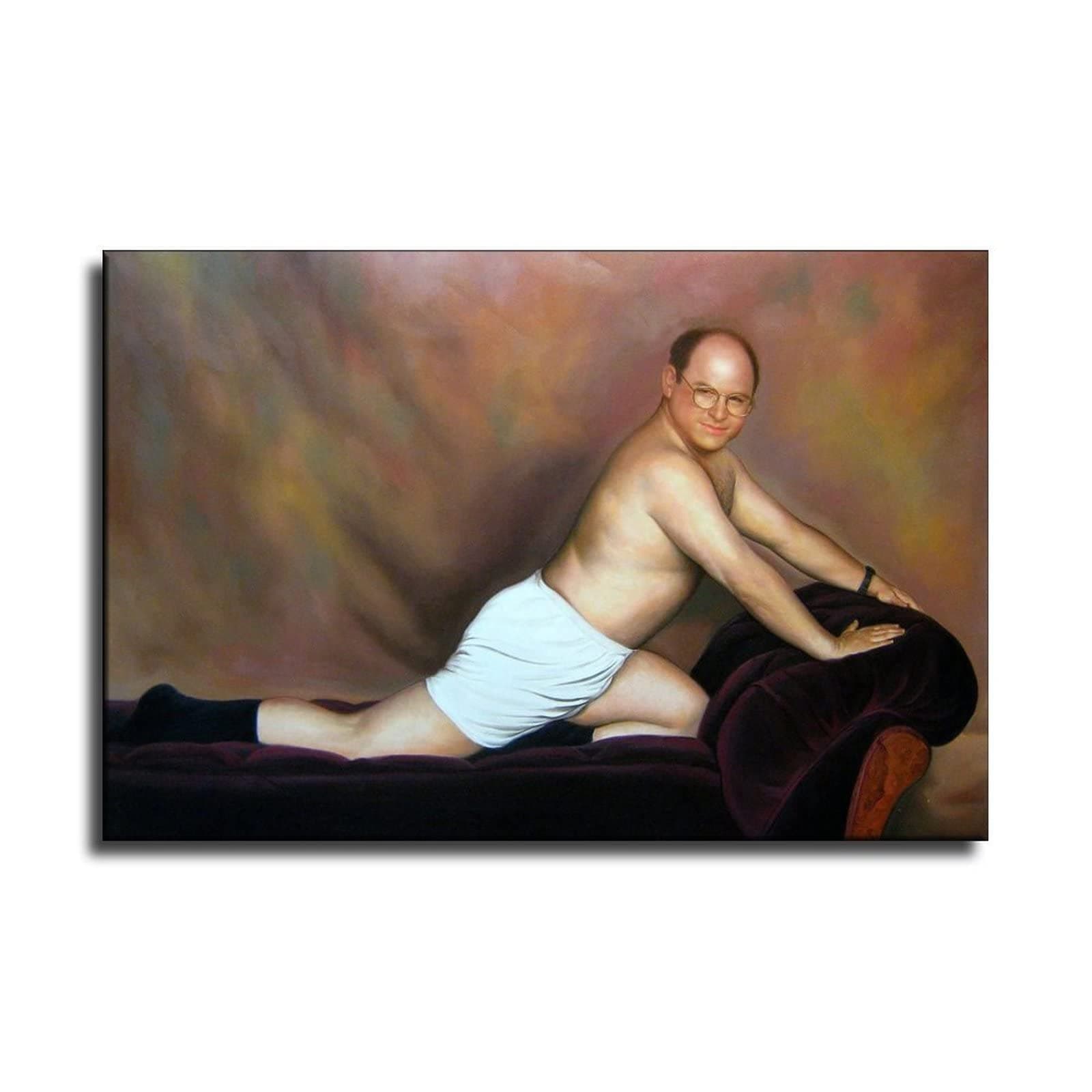 KJG George Costanza Sofa Poster Decorative Painting Canvas Wall Art Living Room Posters Bedroom Painting 24x36inch(60x90cm)