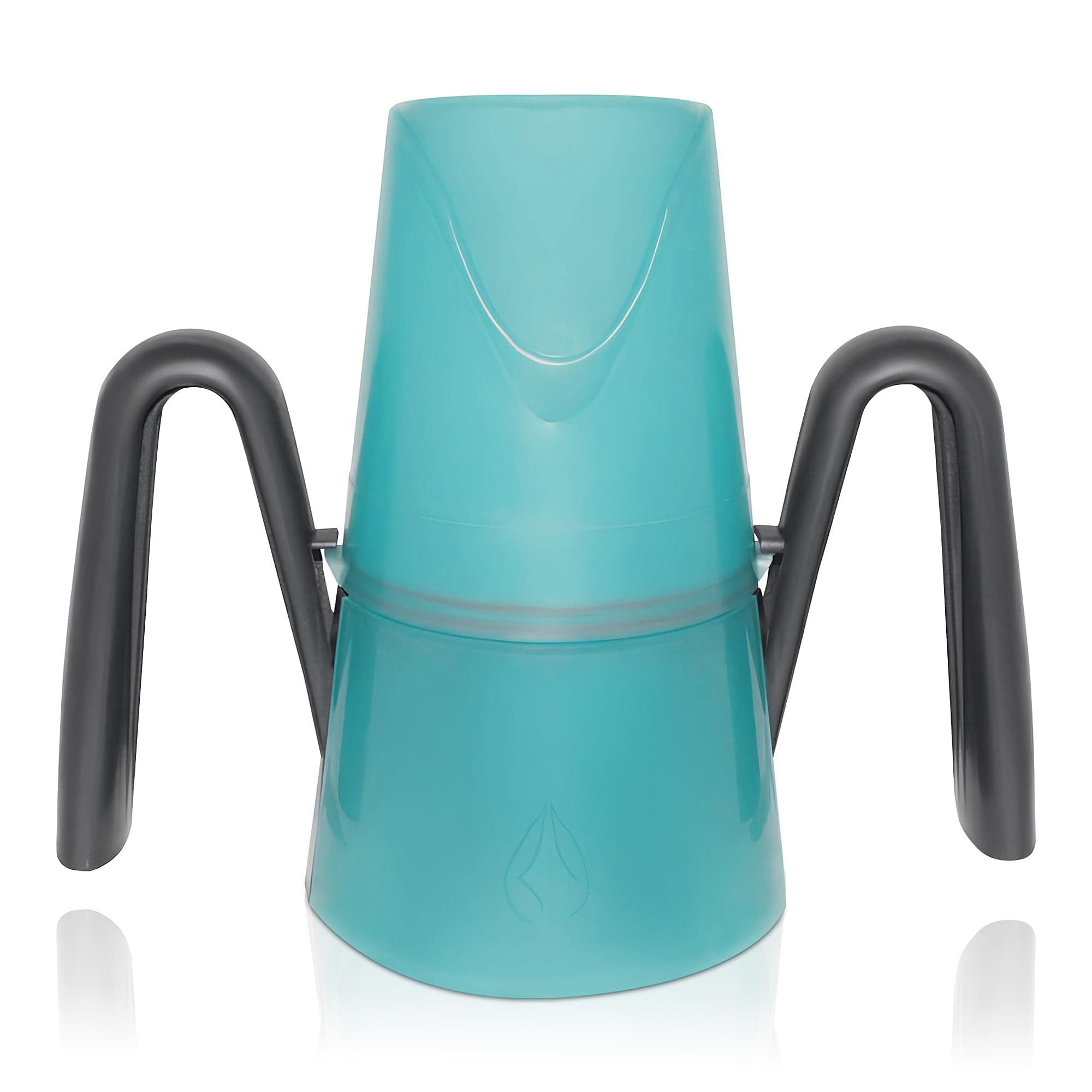 Dysphagia Regulating Drinking Cup for Difficulty Swallowing Disorders - Controlled Sips Adult Size (8oz) Cup Prevents Aspiration - 2 Handles for Secure Grip - Adjustable 3-15cc, Made in Canada