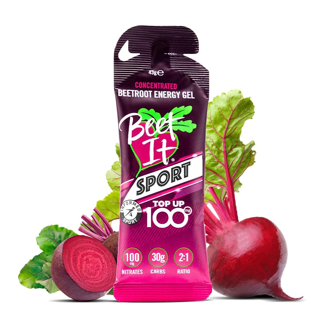 Beet It Sport Concentrated Beetroot Energy Gel, Long Lasting Effect, Running Gels (12 x 43g)