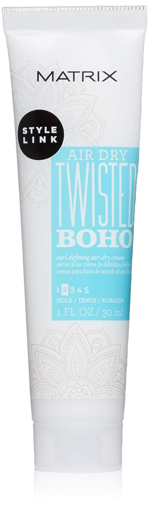 Matrix Style Link Twisted Boho Curl Defining Air-Dry Cream, Defines Curls & Controls Frizz, for Curly Hair