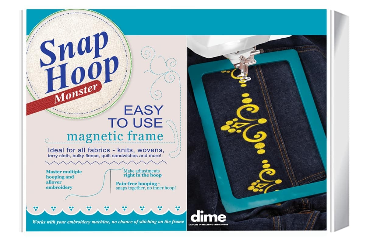 Snap Hoop Monster for Baby Lock/Brother (10.5" x 16") Magnetic Embroidery Hoop for Machine Embroidery