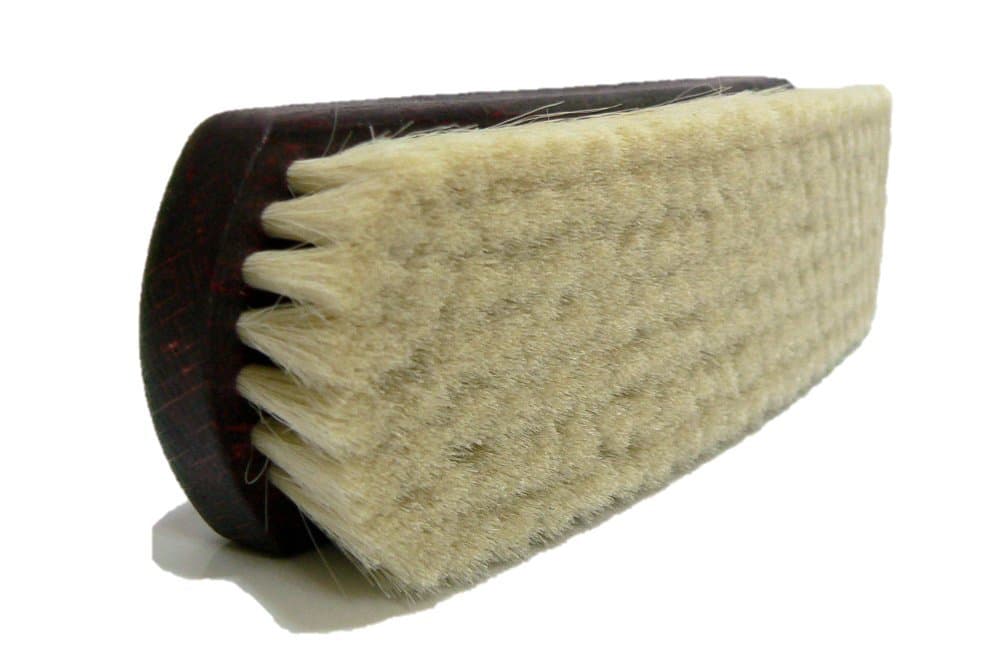 Valentino Garemi Goat Hair Shoe Brush – Ultra Soft Finishing Brush for Final Shine & Delicate Leather Care – Premium Wooden Handle – Made in Germany