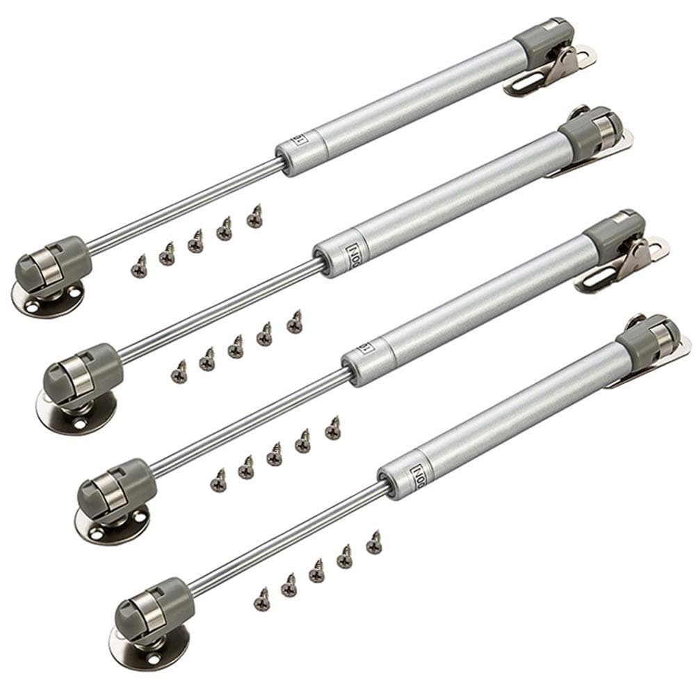 4 Pack 100N/22.5lb Gas Strut Lift Support Gas Spring Lid Support Gas Shocks, Hydraulic Support Cabinet Hinge for Cabinet Door, Storage Box