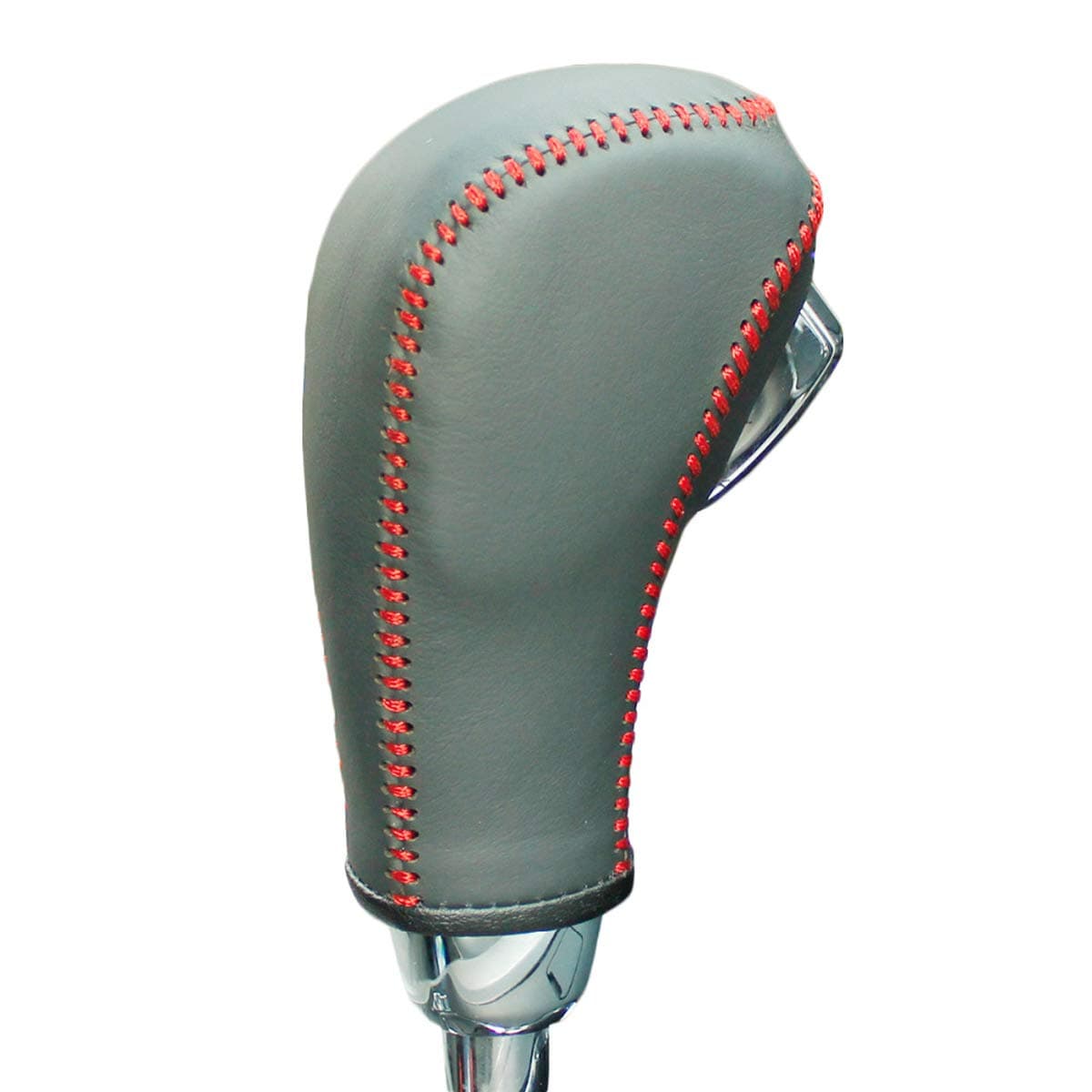 JI Loncky Black Genuine Leather Gear Shift Knob Cover for 2011 2012 2013 2014 2015 Chevrolet Cruze / 2007 2008 2009 2010 2011 Chevrolet Aveo Automatic Transmission