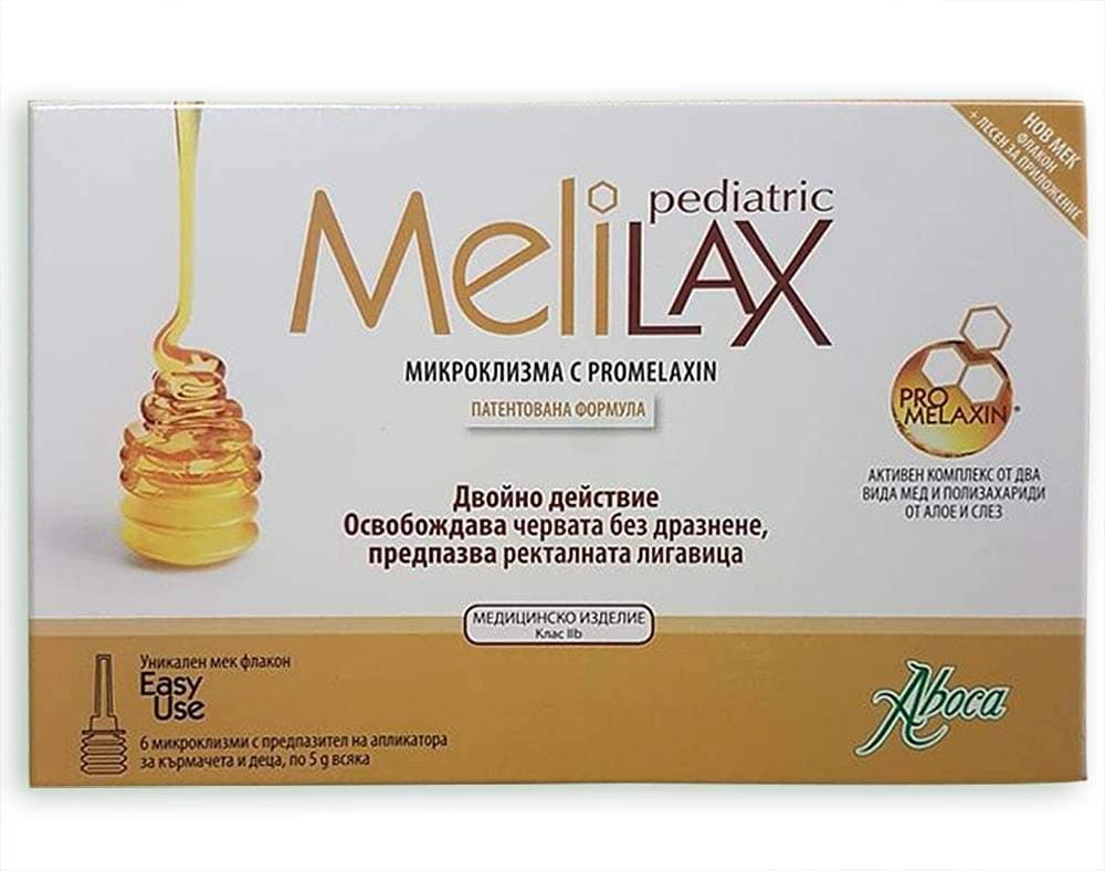 Melilaz Pediatric Microenema for Breastfeeding and Children 6x5g
