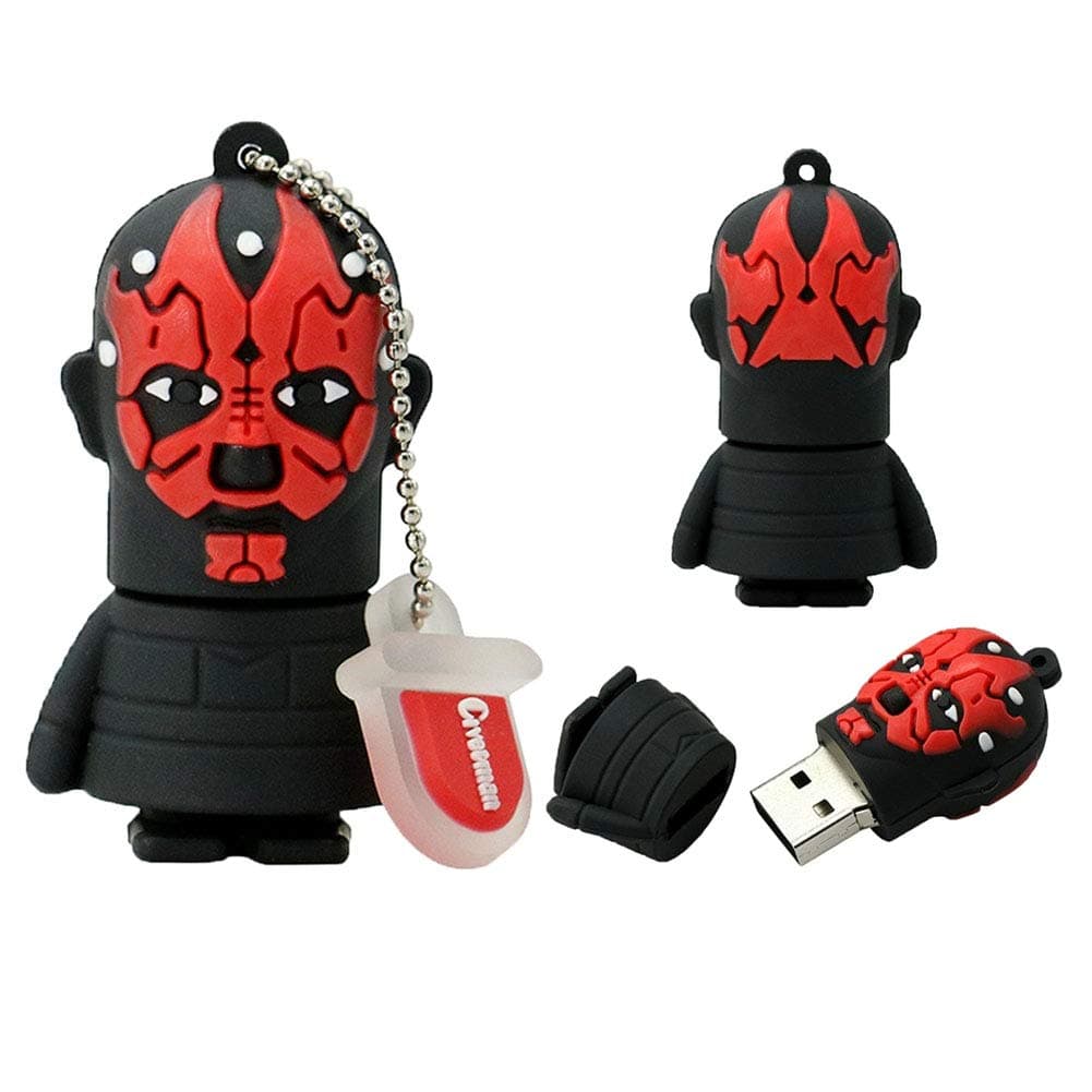 USB Flash Drive Creative Anime Cool Star Wars Silica Gel USB2.0 Flash Drive Gift 4/128 GB High Speed Transmission Portable (8GB,Darth Mader 8PCS)