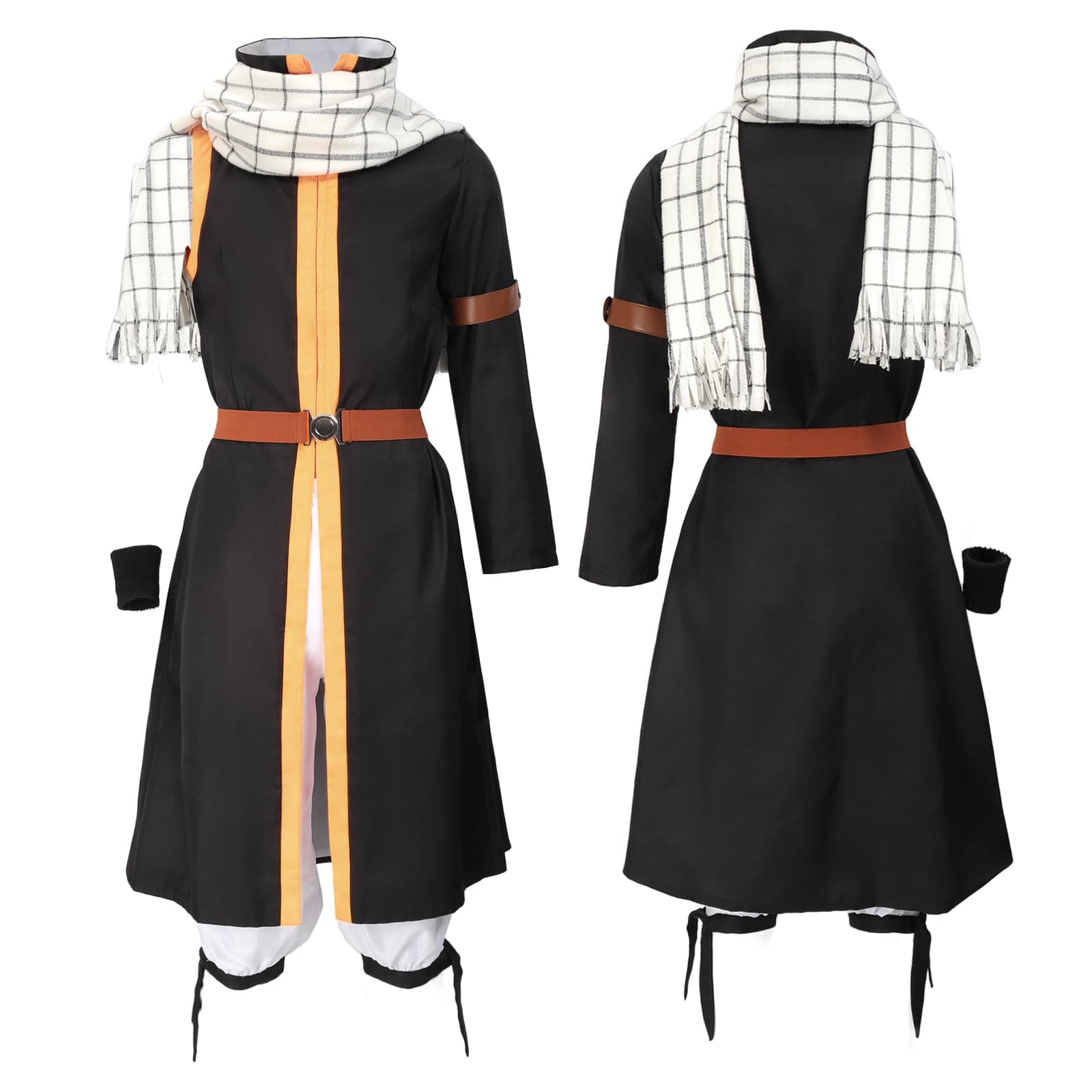 US Size Men's Anime Cosplay Costume With Scarf Wrister