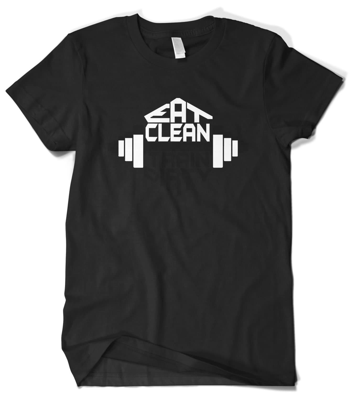 Men's Eat Clean Train Dirty Workout Gym T-Shirt