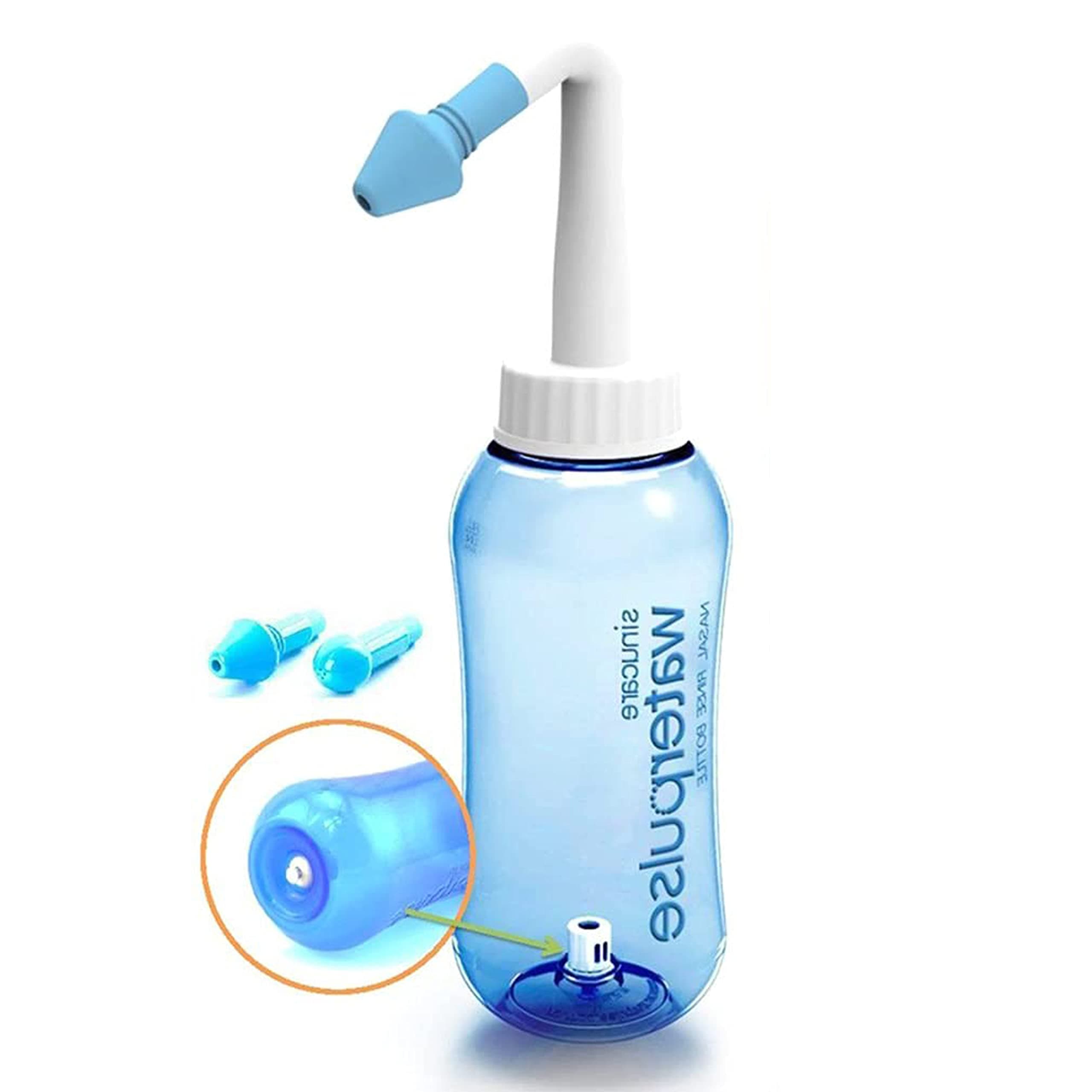 500ml Nasal Lavage Adjustable Nasal Wash Cleaner & Sinus Irrigation System with Allergic Rhinitis Nasal Irrigation for Adult and Kid