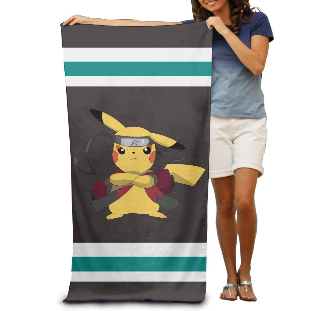 Pikachu Ninja Unisex Outdoor Beach Bath Towels