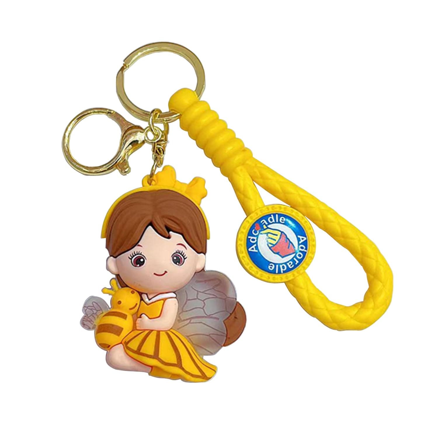 Kawaii Key Chains For Girls Cute Pendant Cartoon Keyrings Anime Doll Silicone Key Holder for Bag Jewelry Car Keyring Christmas Birthday Gift