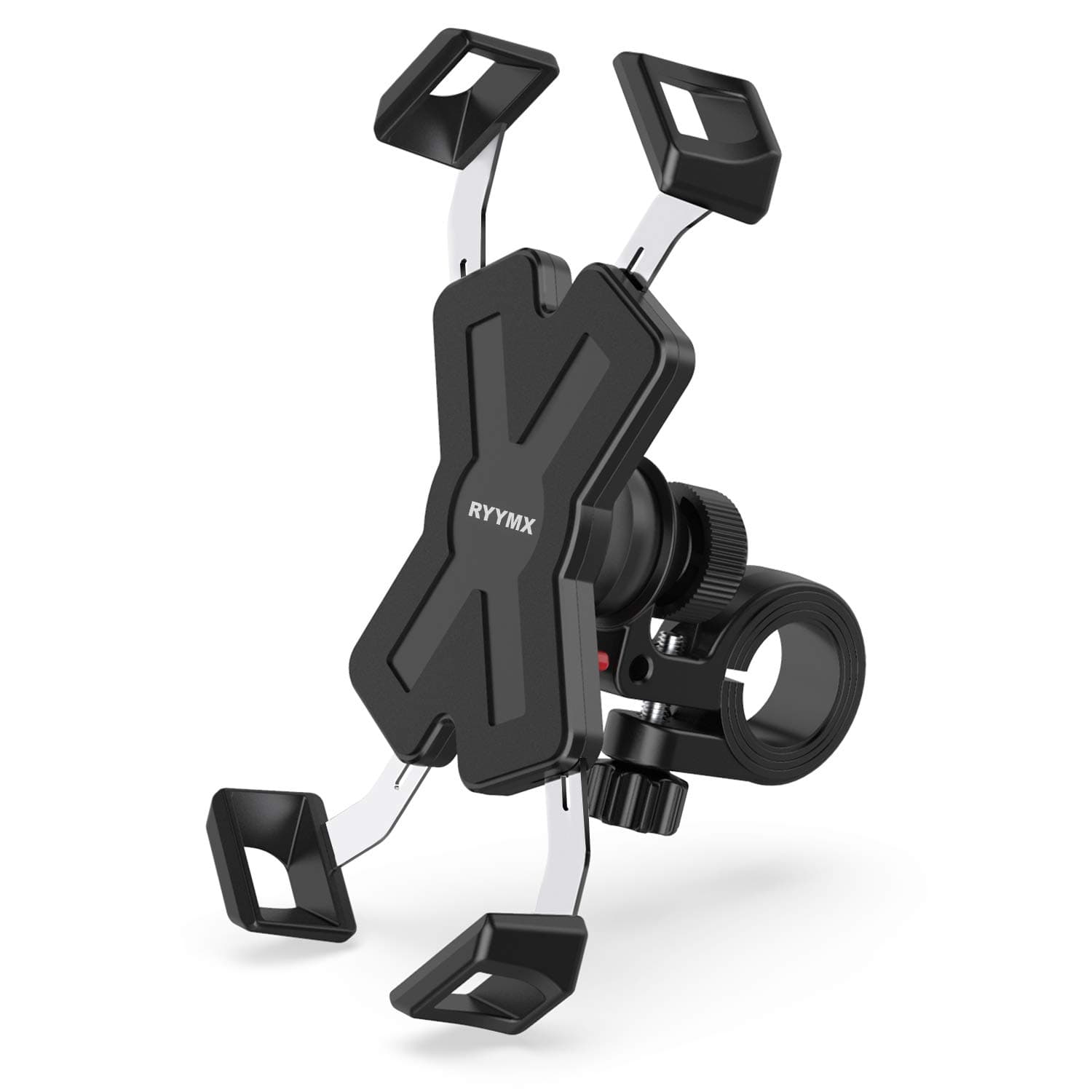Bike Phone Mount - Bicycle Phone Holder : 360° Rotation Adjustable Motorcycle Phone Mount for iPhone Xs Max XR X 8 7 6 Plus, Galaxy S10+ S9 S8, Note 10 9 8, GPS, 4-7 inches Android Cell Phones