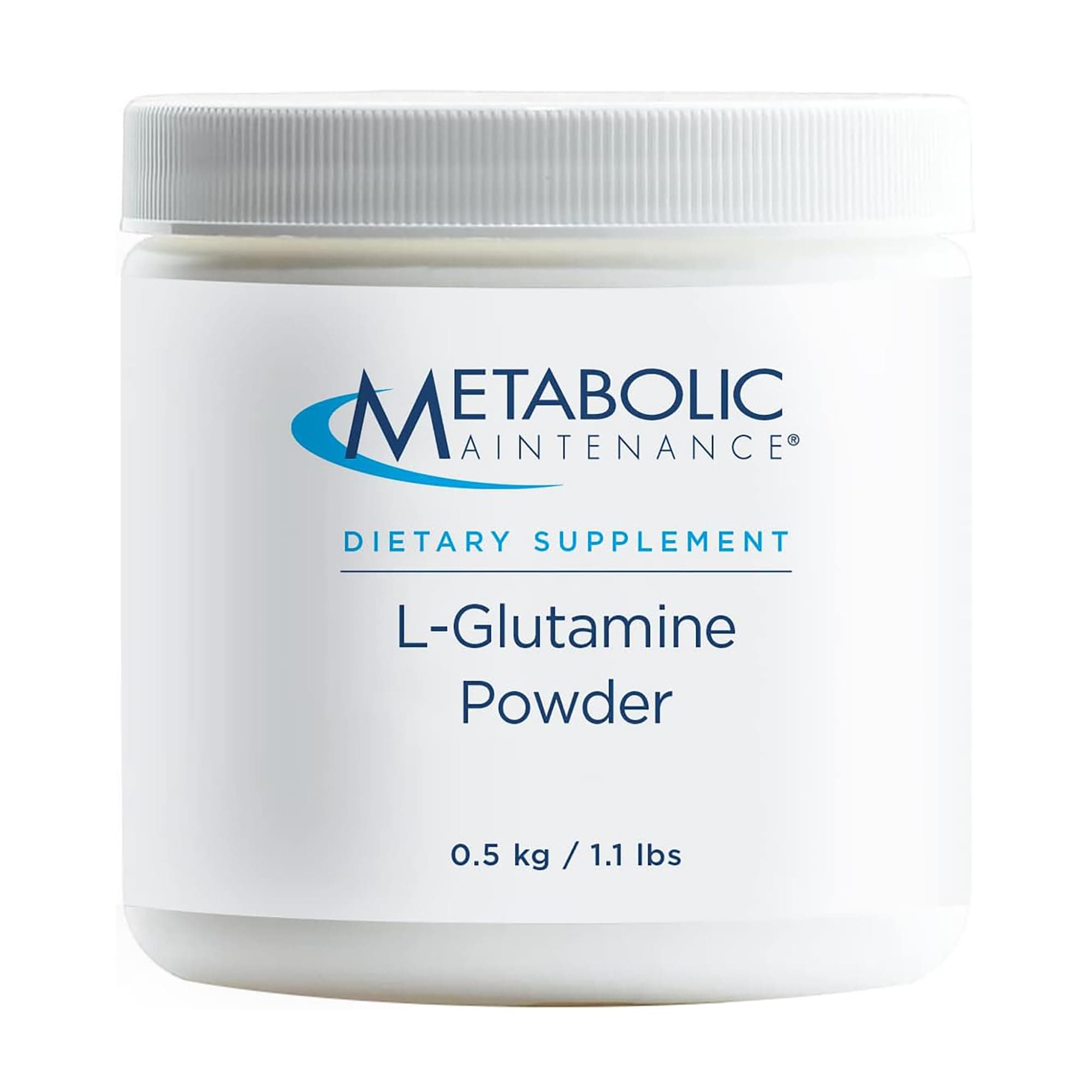Metabolic Maintenance L-Glutamine Powder - 1000mg Pure Amino Acid Supplement, Easy Drink Add-in - Support for Gut + Intestinal Health, Exercise + Muscle Recovery (500g / 500 Servings)
