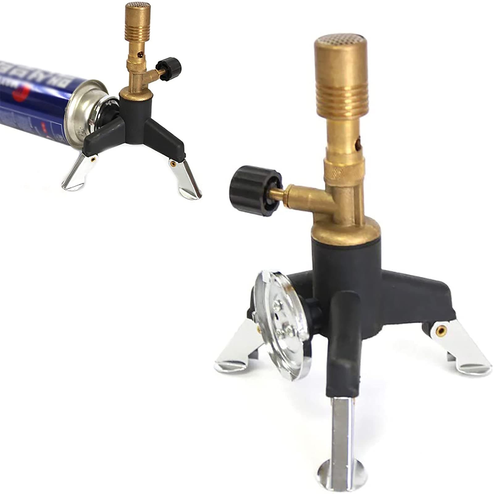 LNLN Portable Mini Bunsen Burner, Laboratory Dental Butane Cassette Gas Light, Heating Disinfection Blowtorch