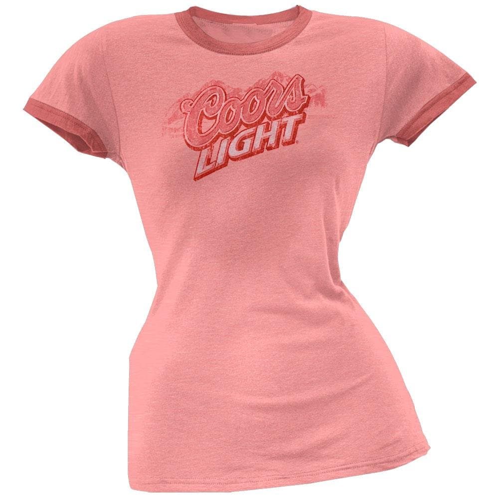Coors Light - Pink Logo Juniors T-Shirt - Small