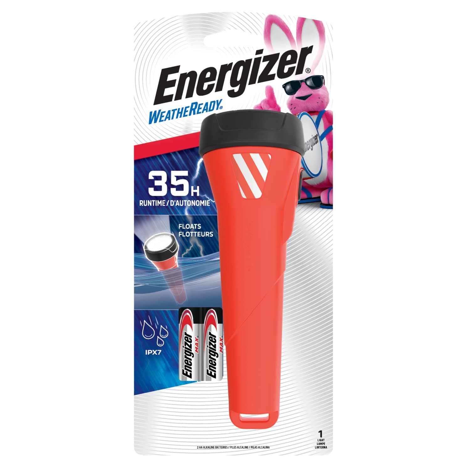 Energizer Waterproof LED AA Flashlight, Weatheready Floating Light