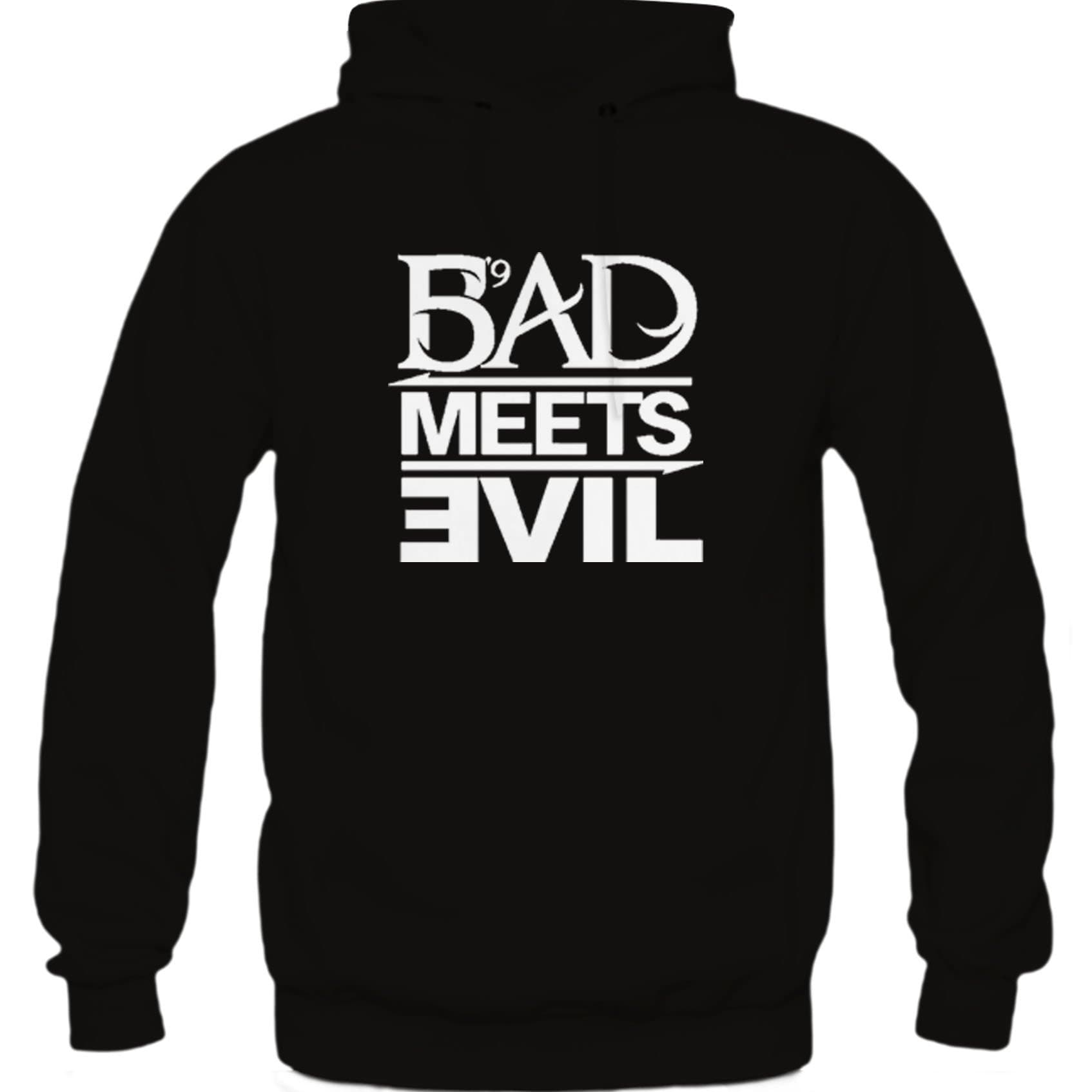 Eminem Bad Meets Evil Hoodie Medium Black Apparel