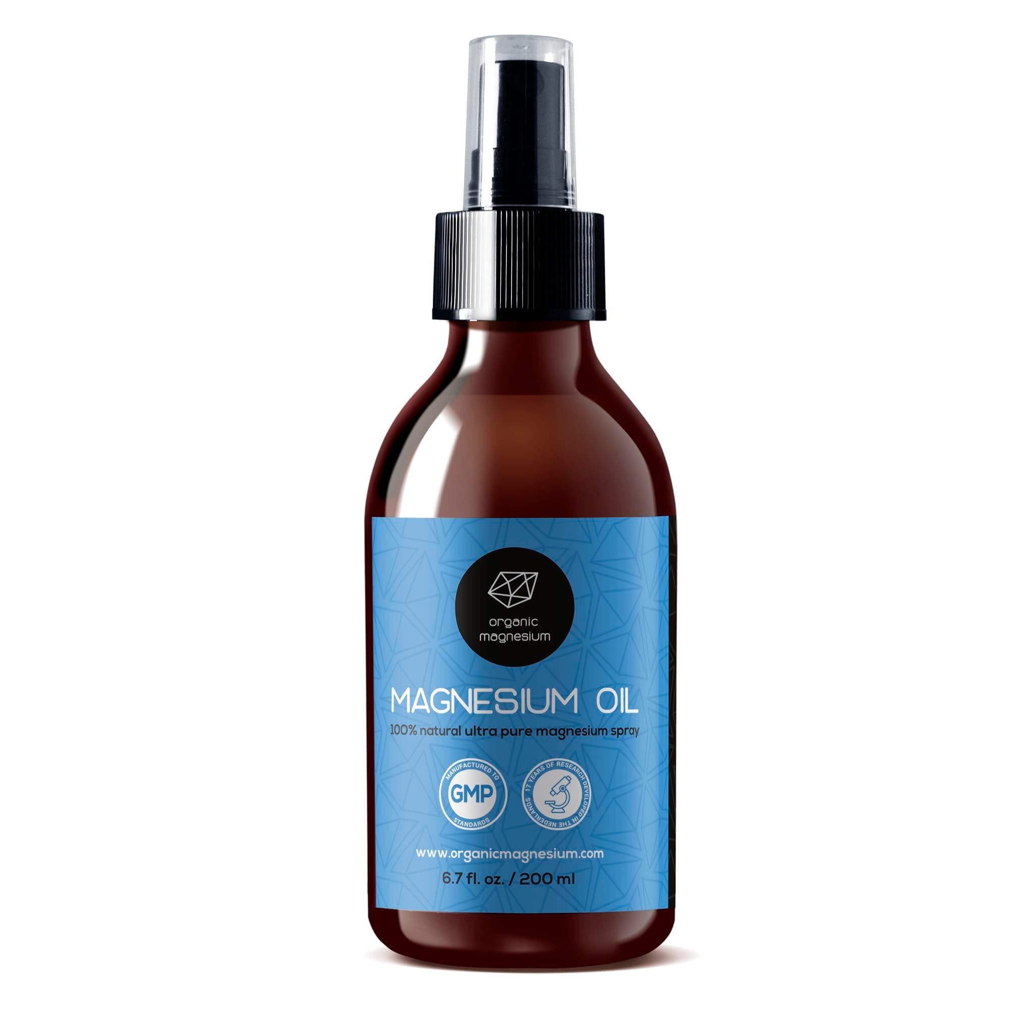 Spray Oil - 100% Pure Topical Magnesium Chloride for Leg Cramps from Ancient Zechstein Seabed | Perfect for Sports & Relaxing | for Adults & Kids (6,7oz)