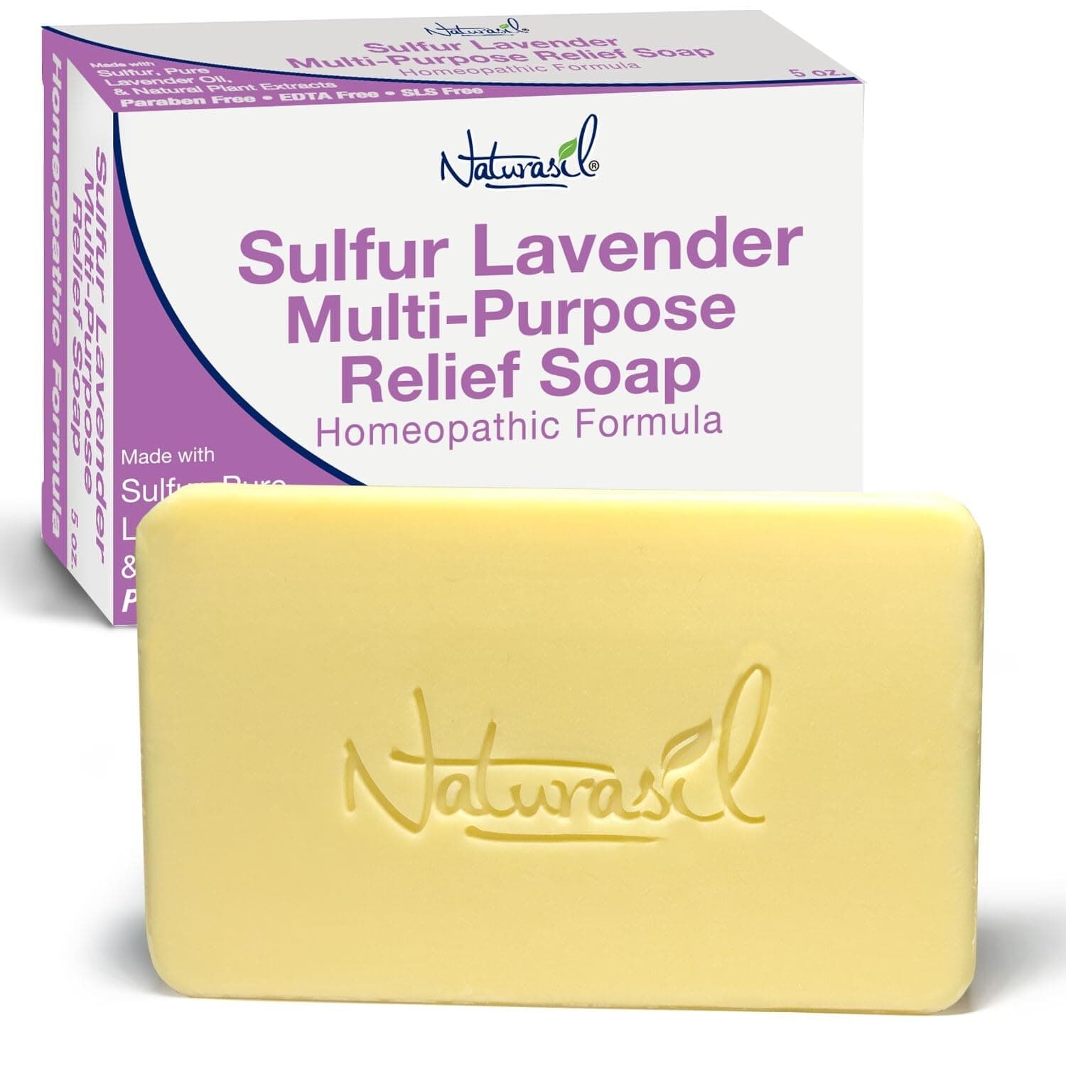 NATURASIL Sulfur-Lavender Soap 4 oz