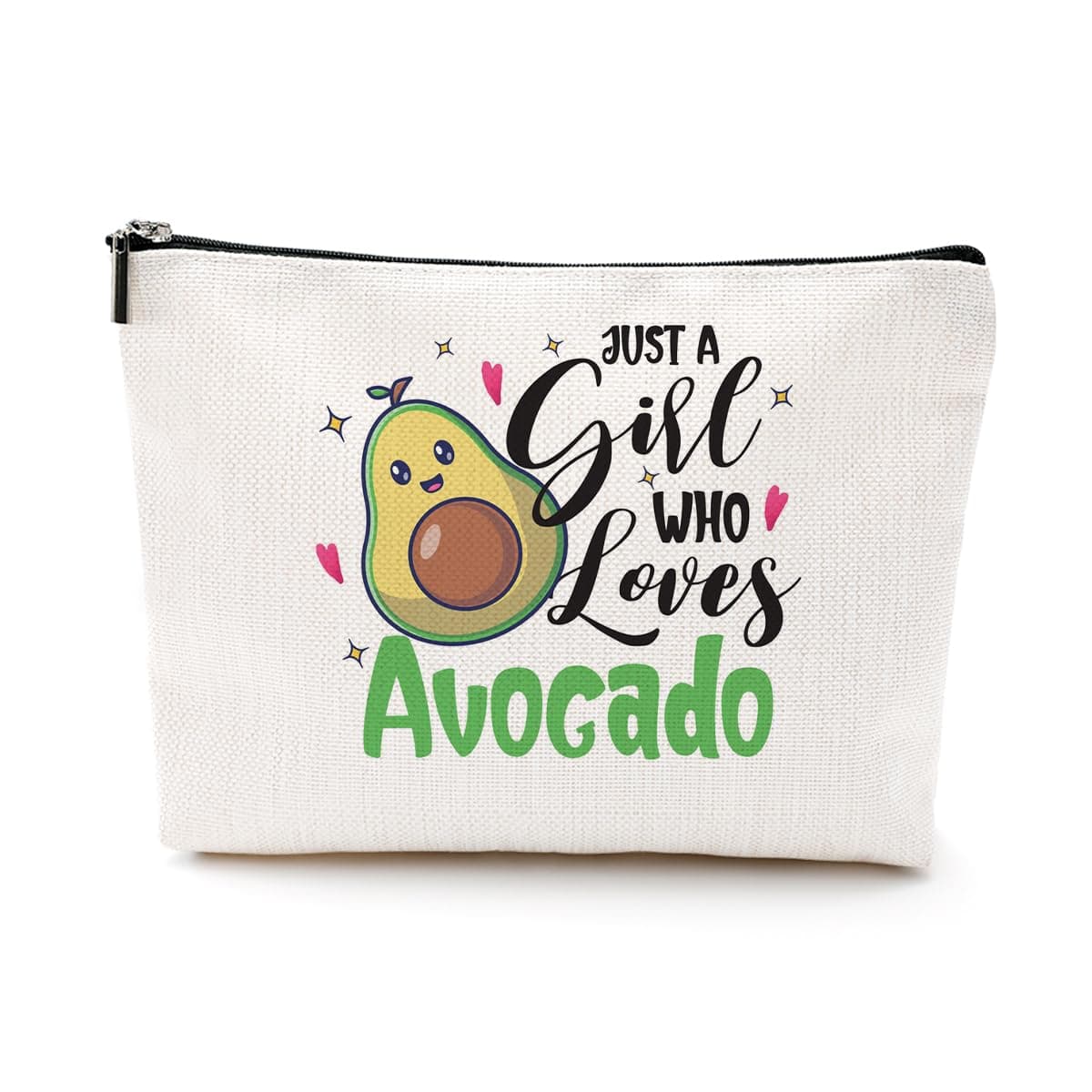 DJHUNG Avocado Cosmetic Bag - Avocado Lovers Makeup & Party Gift - Women Friend Birthday, Christmas