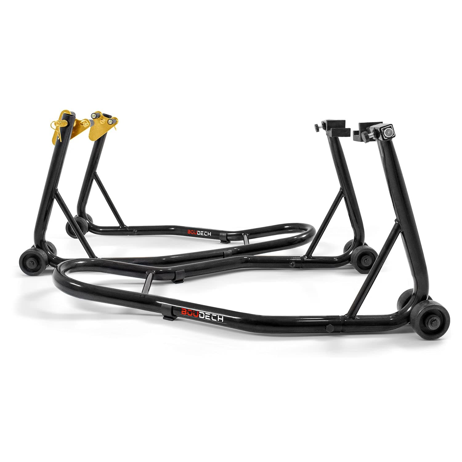 Heavy Duty Front and Rear Paddock Motorcycle Bike Stand