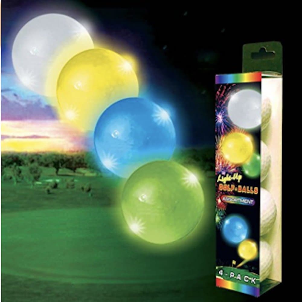 Night Flyer Lighted Golf Balls - 4 Ball Variety Pack