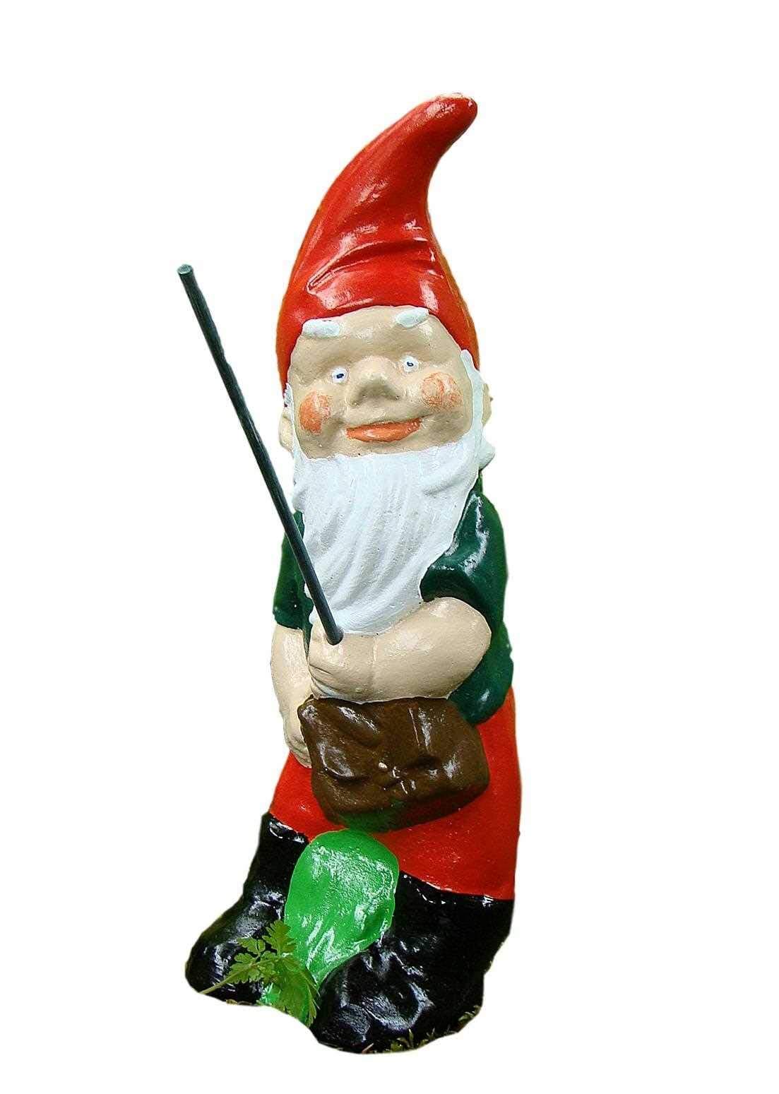 Pixieland Fishing Garden Gnome - Albert - Handmade at (Concrete)