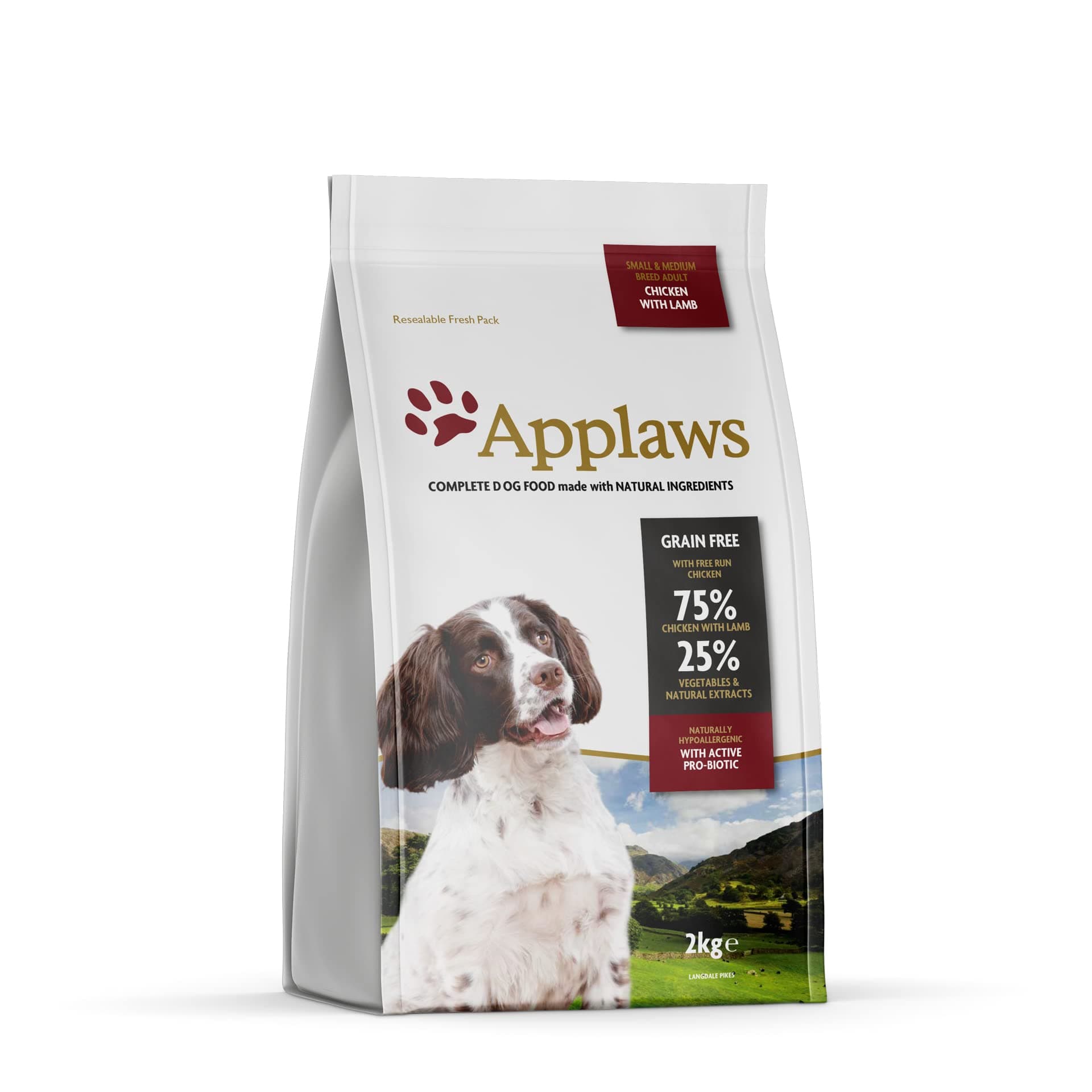 Applaws Dry Dog 2 kg Bag Lamb Small and Medium Breed