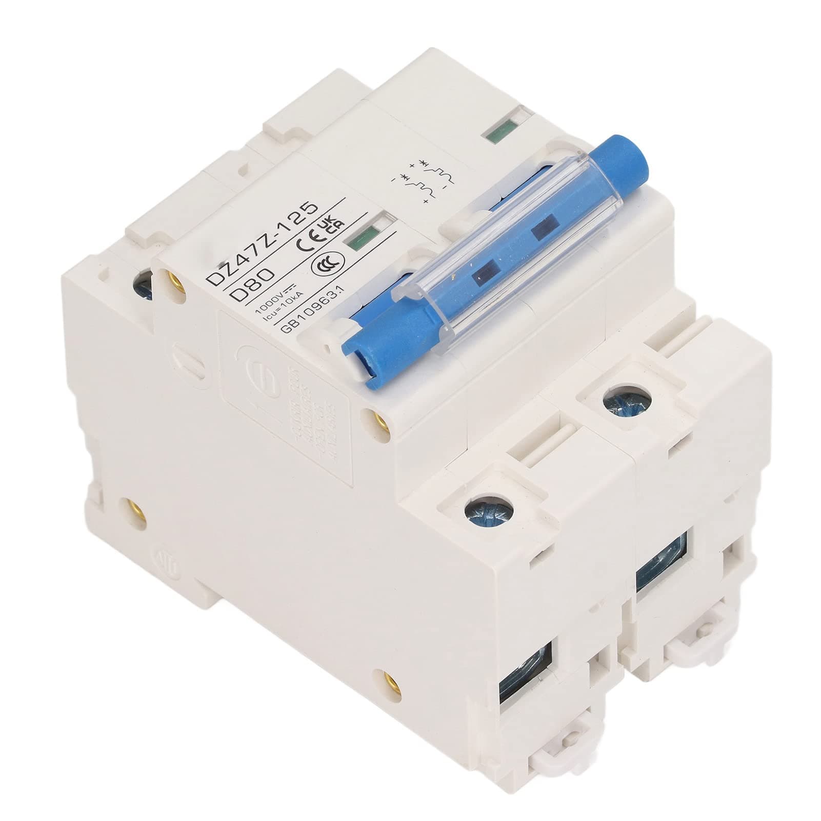 Small Circuit Breaker, DC1000V Fast Tripping Circuit Breaker 80A Modular Structure Safe for Power System (Blue)