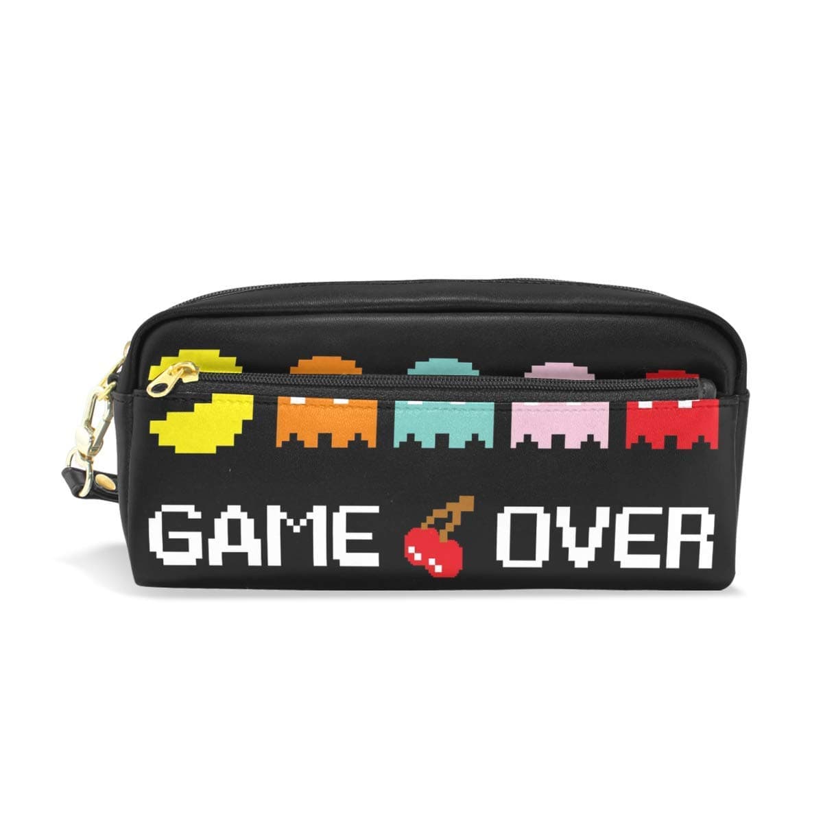 Game Over Pencil Pounch Case Pen Bag Zipper Boy Girl Teen Women College School Writing Supply