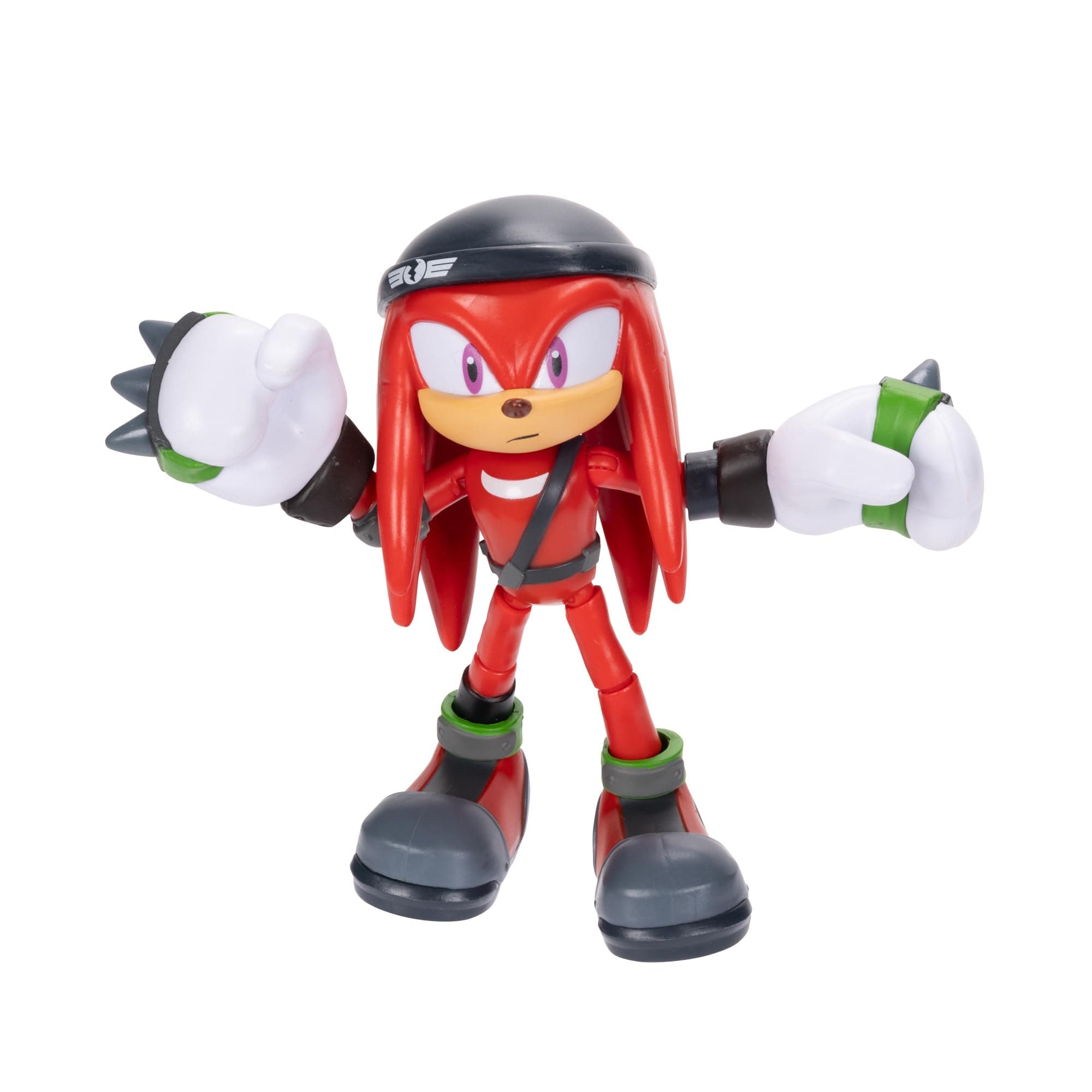 Sonic The Hedgehog Prime 5-inch Knuckles - New Yoke City Action Figure 13 points of Articulations. Ages 3+ (Officially licensed by Sega and Netflix)